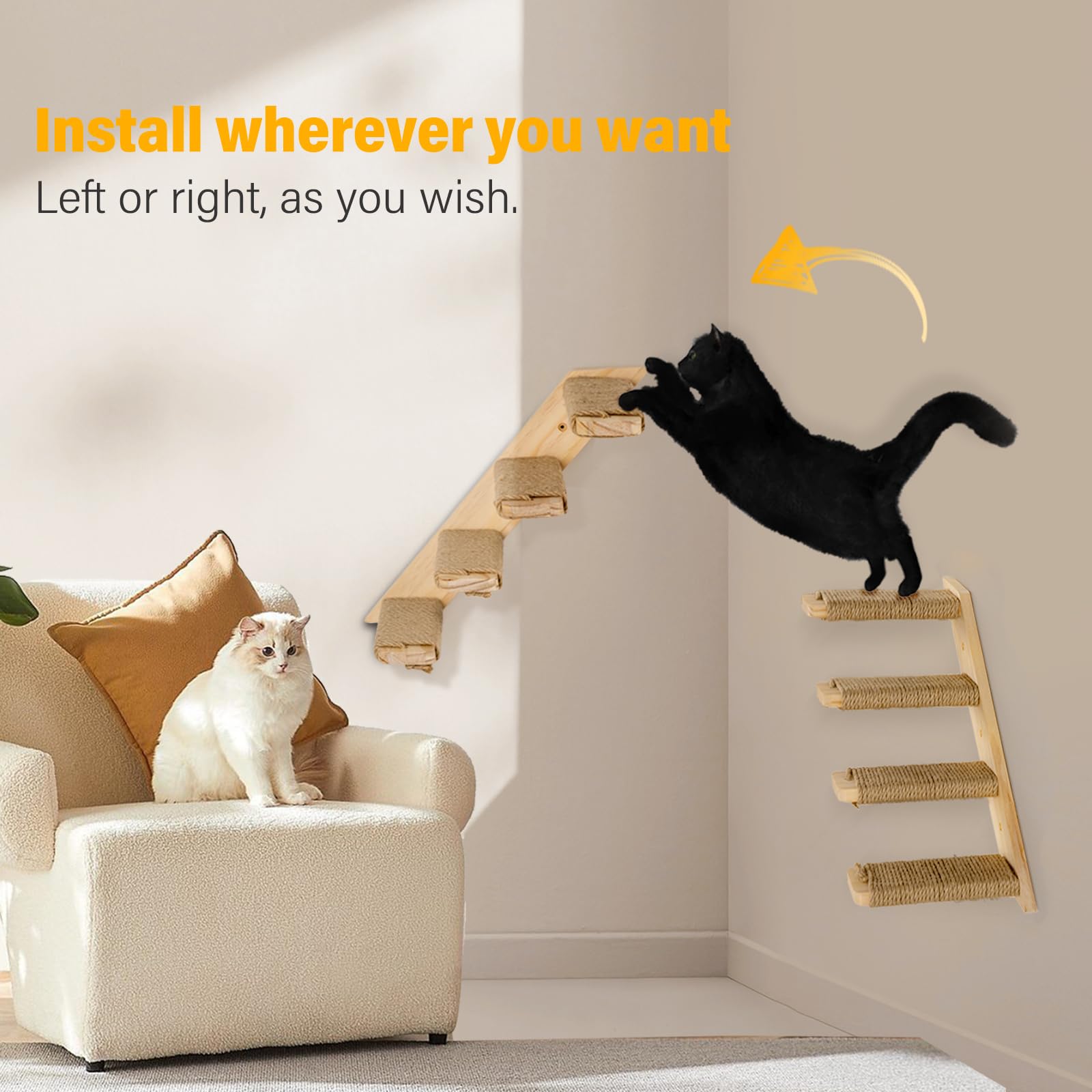 Ewenono wall mount installation holes easy setup on suitable walls