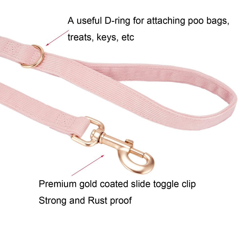 Reinforced stitching on the corduroy collar edges for durability.