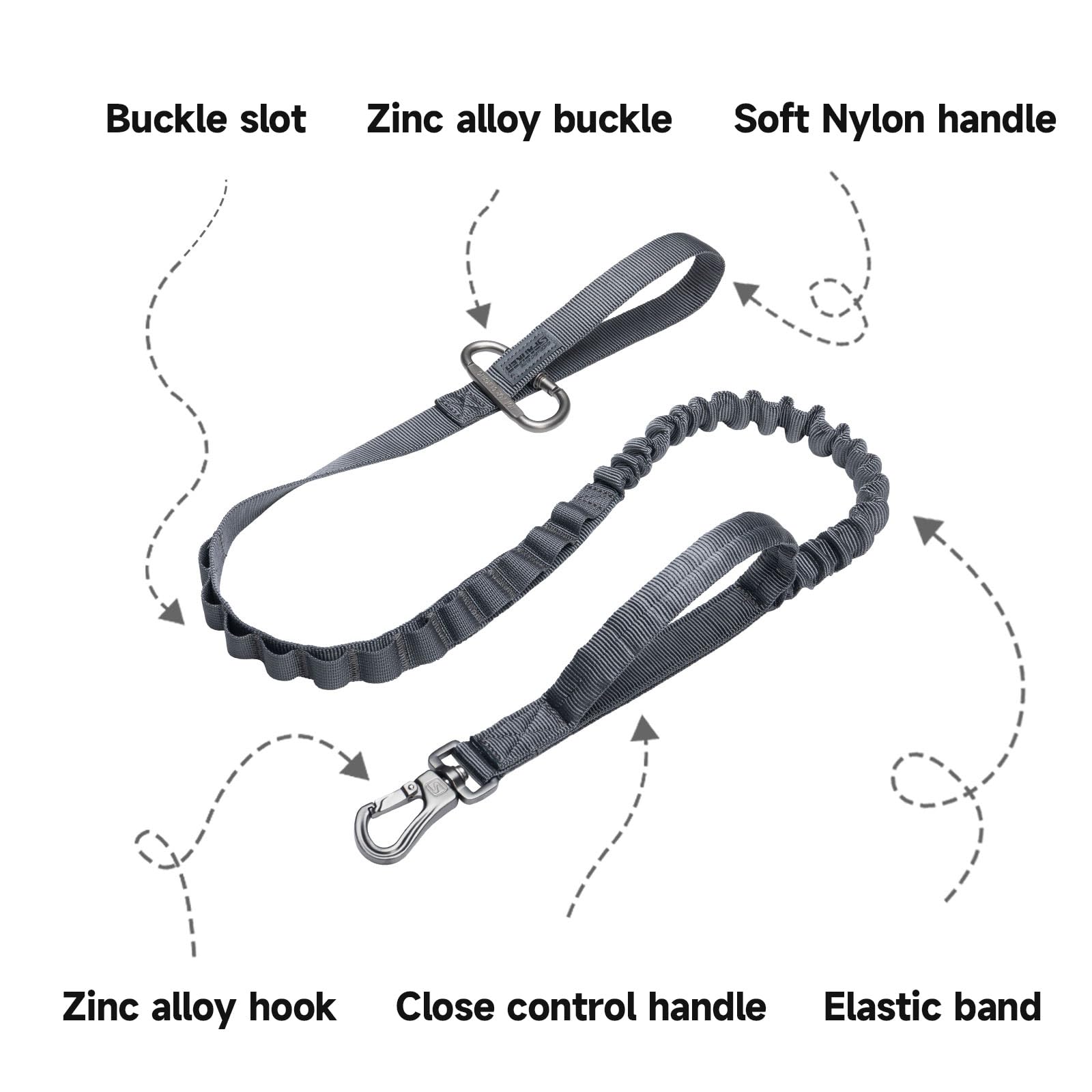 EXCELLENT ELITE SPANKER elastic bungee section cushions sudden direction changes.