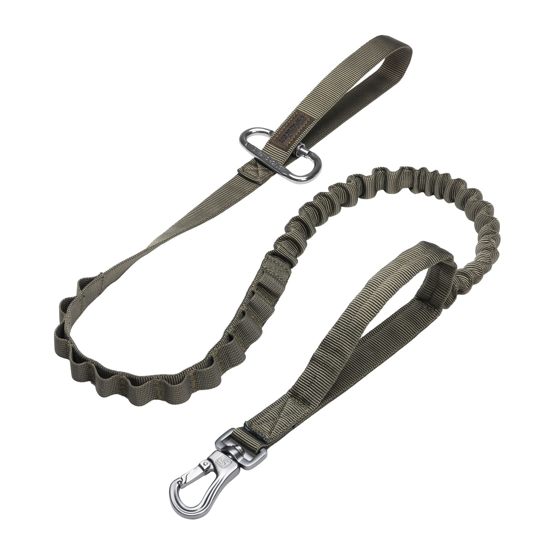 Excellent Elite Spanker tactical bungee dog leash – durable nylon with elastic stretch for smooth control.