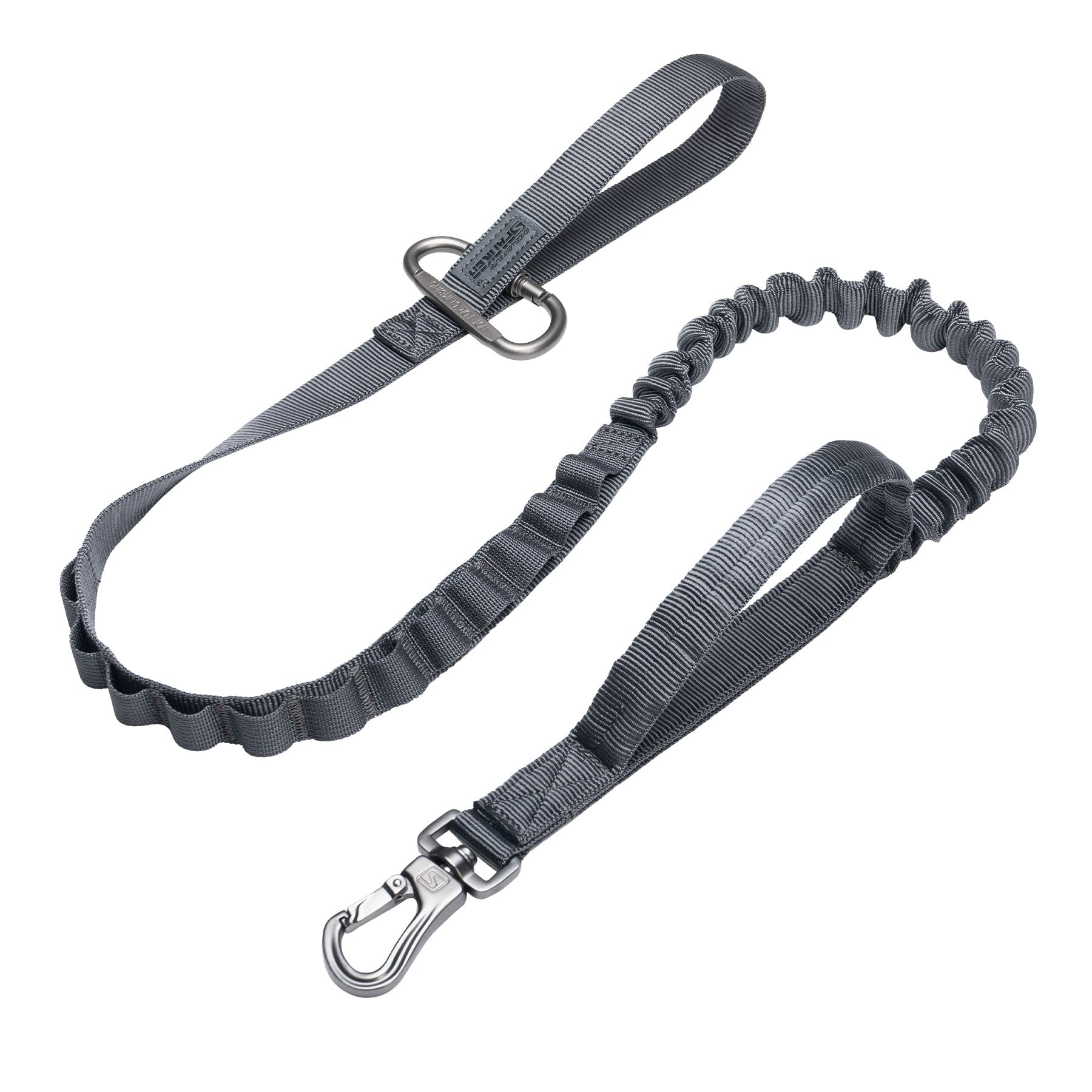 EXCELLENT ELITE SPANKER tactical bungee dog leash with dual handles for quick control.
