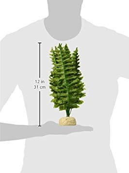 Exo Terra Boston Fern Terrarium Plant, weighted base for stable placement and realistic decor.