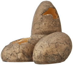 Exo Terra Dinosaur Egg Fossil Ornament multilevel hideaway provides safe resting and privacy.