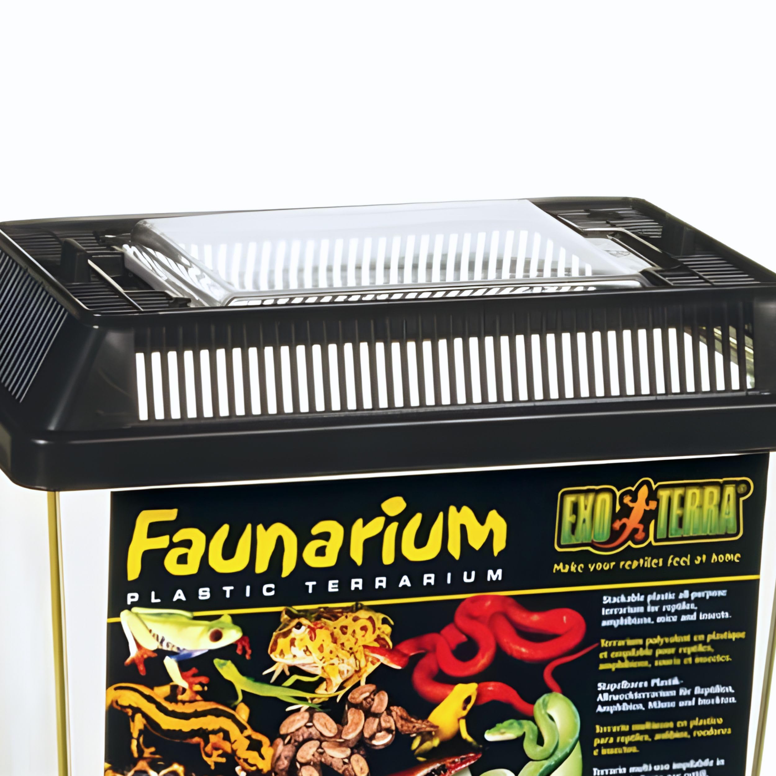 Exo Terra Faunarium top window for quick occupant placement or removal.
