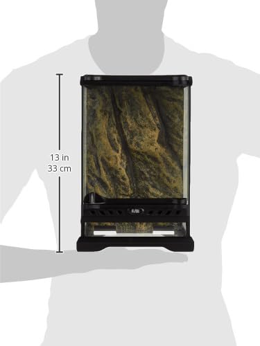 Exo Terra Nano Terrarium top ventilation panel enabling UVB exposure and easy cleaning
