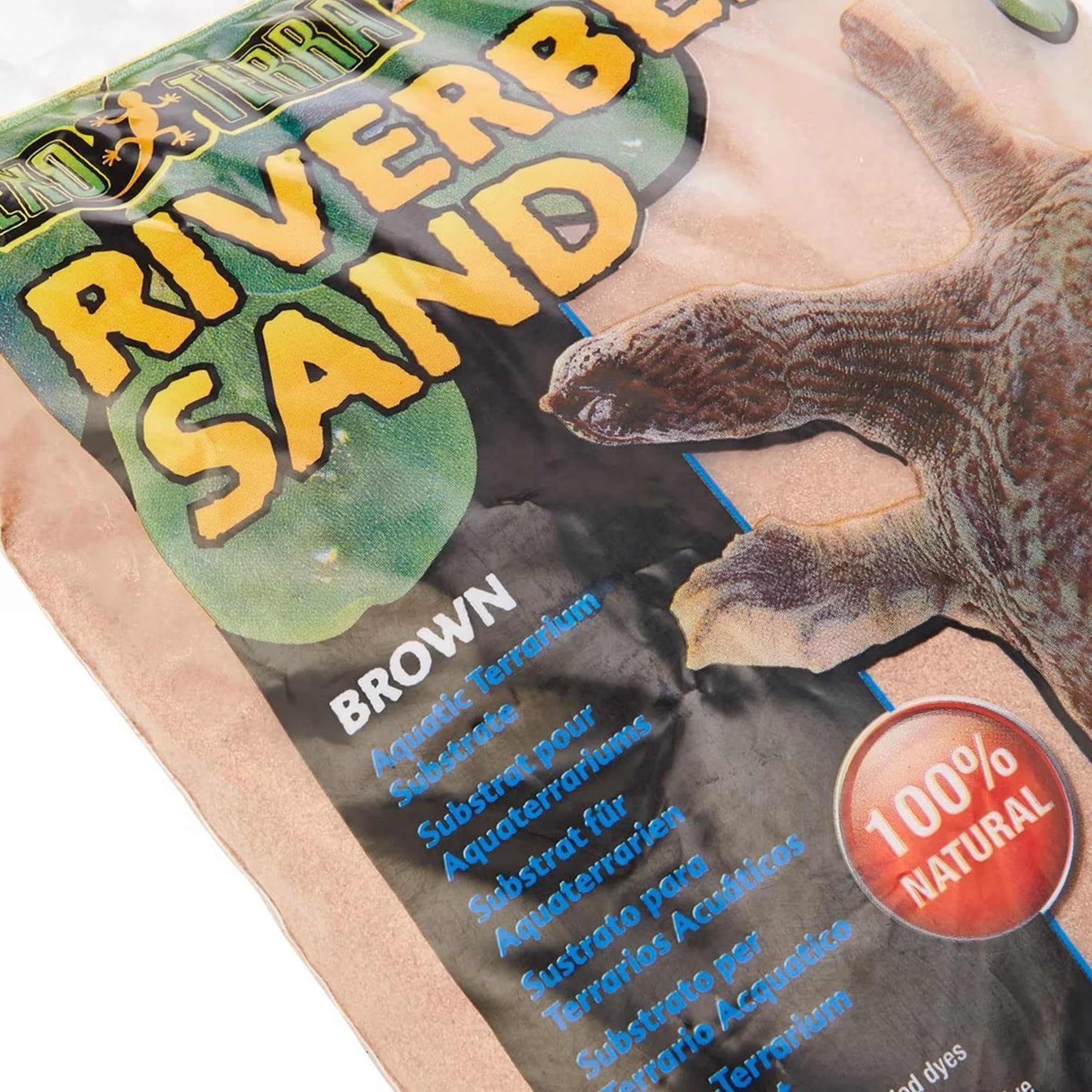 Soft surface of Exo Terra Riverbed Sand supports gentle contact and exploration