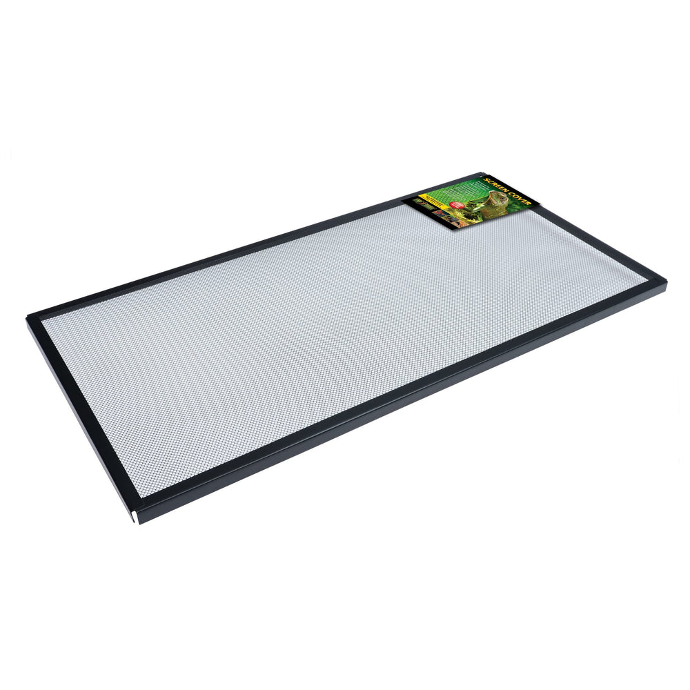 Exo Terra screen cover durable metal mesh enhances containment while maintaining airflow.