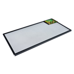 Exo Terra screen cover durable metal mesh enhances containment while maintaining airflow.