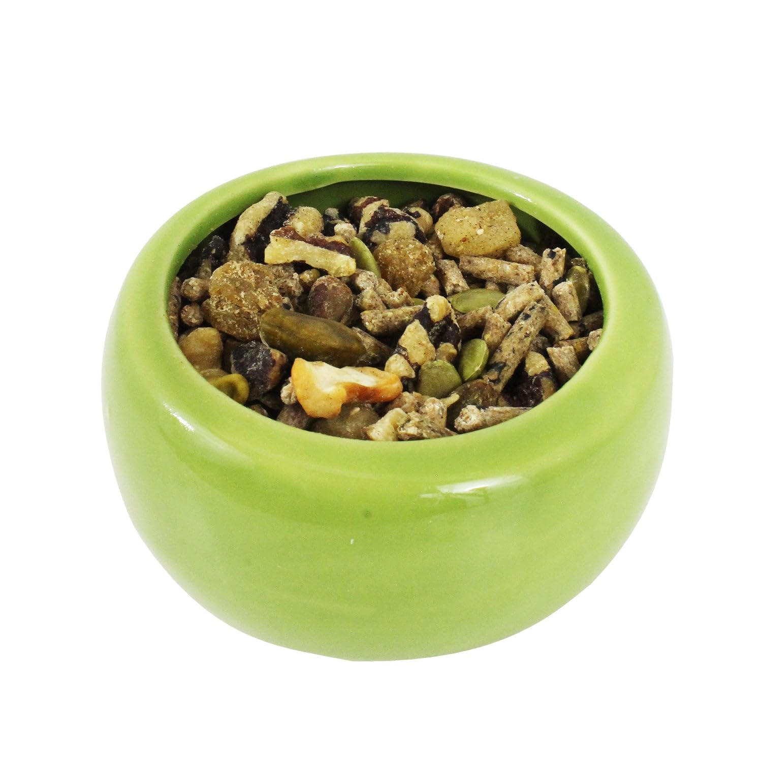 Deluxe Squirrel Diet ingredients close-up highlighting nuts and fruits for nutrition variety