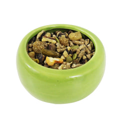 Deluxe Squirrel Diet ingredients close-up highlighting nuts and fruits for nutrition variety