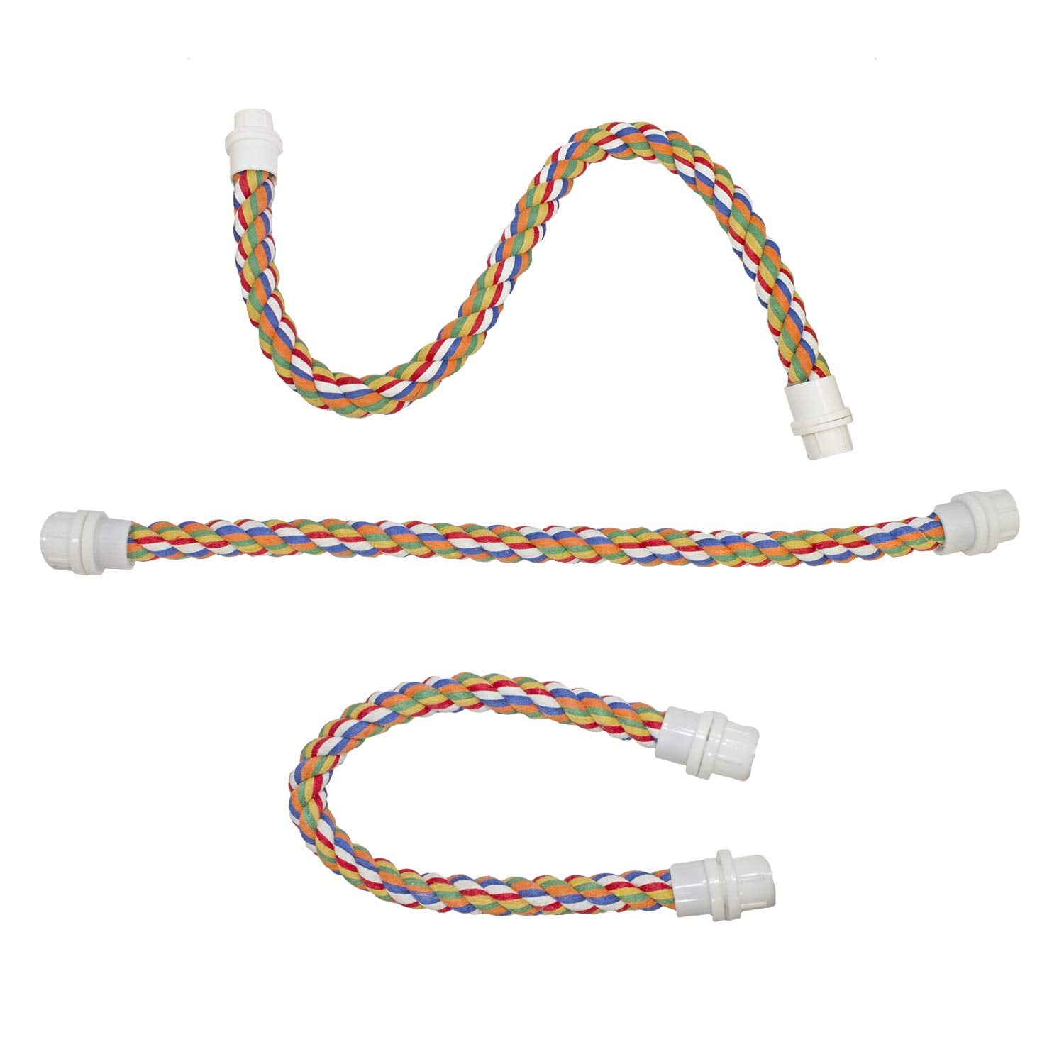 Exotic Nutrition flex rope animal-safe colors ensure safe in-cage enrichment.