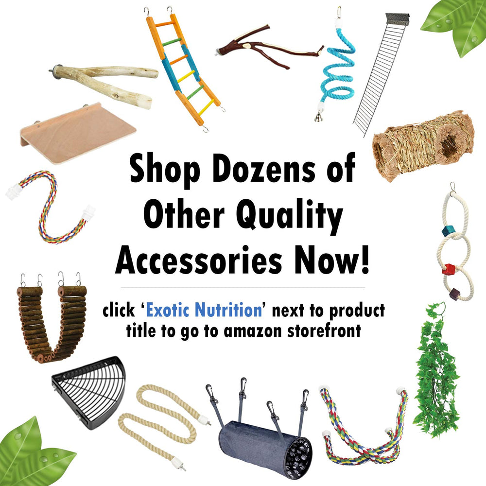 Exotic Nutrition flex rope pet enrichment promotes mental and physical activity.