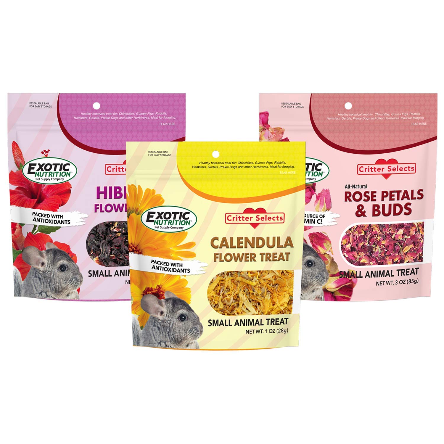 Exotic Nutrition Calendula flowers as a gentle herbivore snack and enrichment