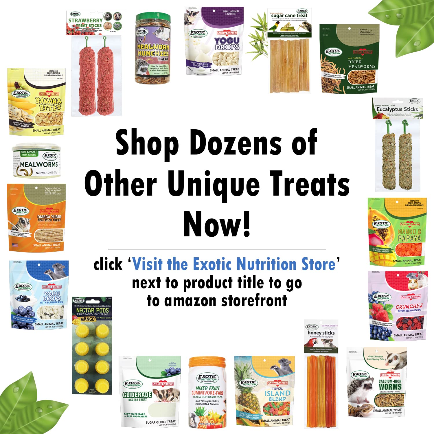 Exotic Nutrition Fruit & Nut Mix helps diversify a pet's diet with variety.