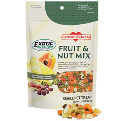 Exotic Nutrition Fruit & Nut Mix used in enrichment toys to encourage foraging.