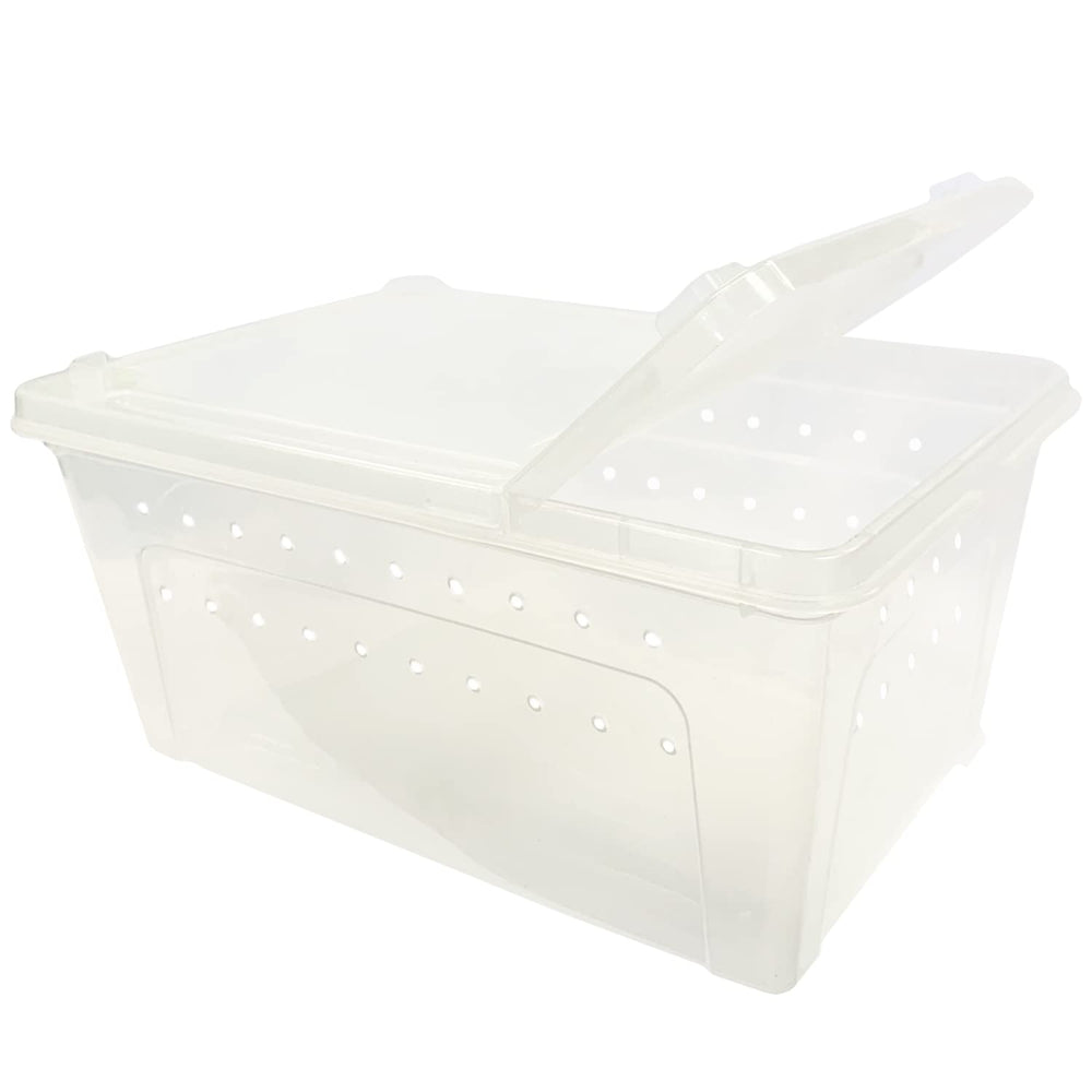 Exotic Nutrition Happy Habitat stackable design helps organize breeding setups.