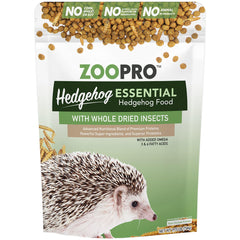 Exotic Nutrition Hedgehog Essential chicken kibble bag closeup showing high quality ingredients