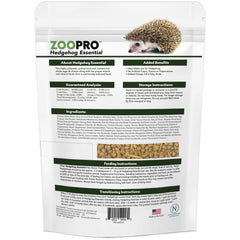 Exotic Nutrition Hedgehog Essential kibble with mealworms highlighting protein richness