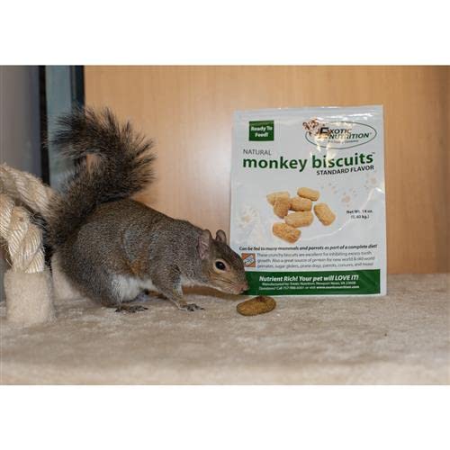 Exotic Nutrition Monkey Biscuits illustrate a versatile diet option for primates and others.