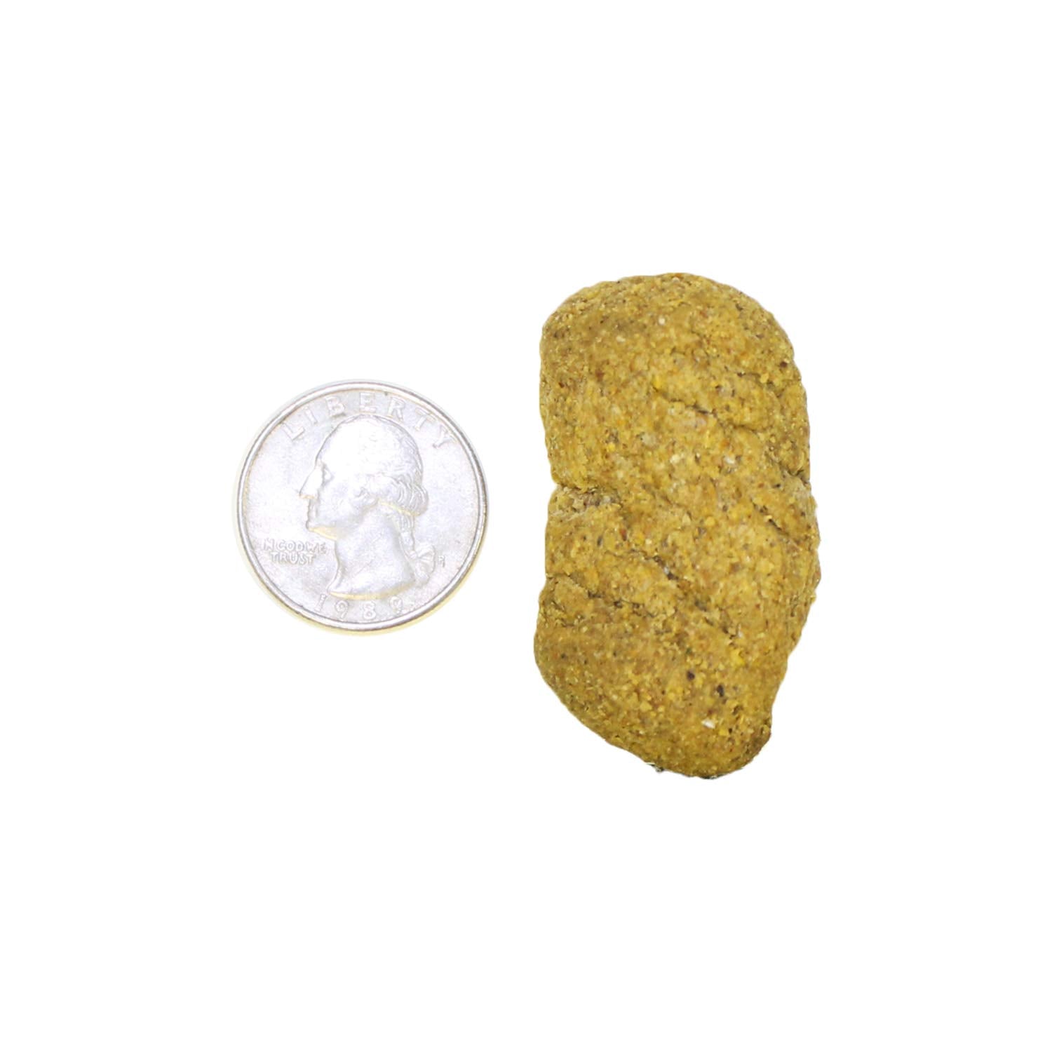 Exotic Nutrition biscuits measure about two by one inches for easy portions.