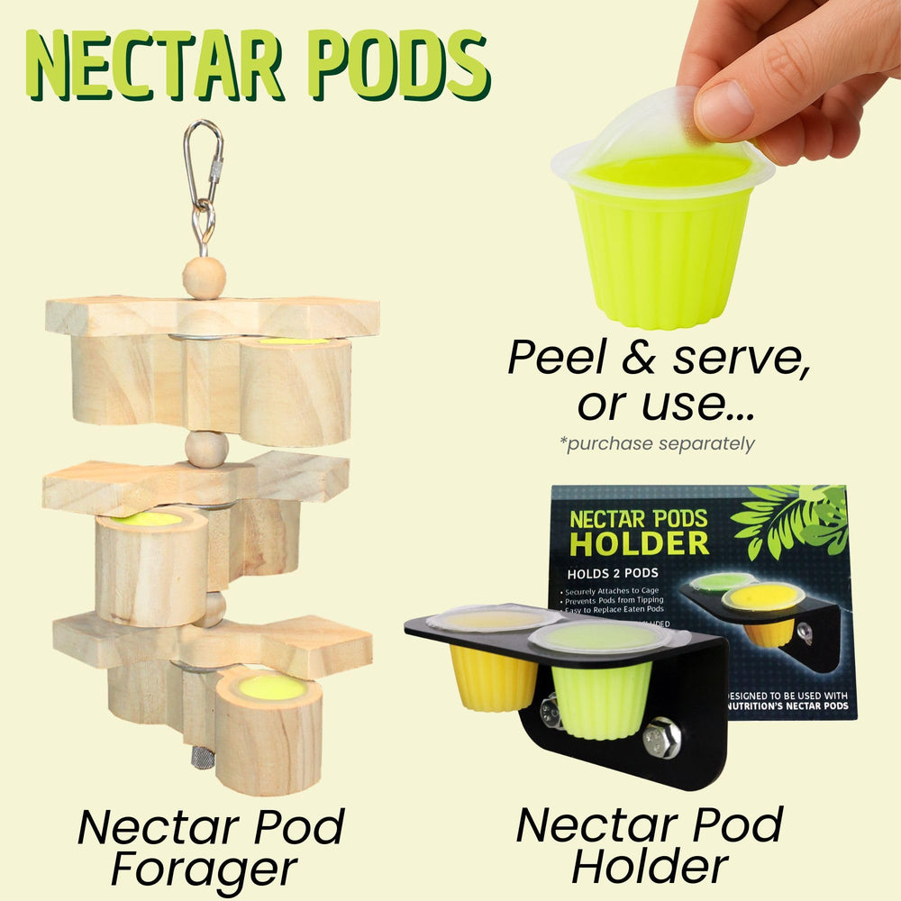 Exotic Nutrition Nectar Pods exotic fruit flavors closeup inviting pets.