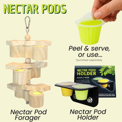 Exotic Nutrition Nectar Pods exotic fruit flavors closeup inviting pets.