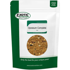 Exotic Nutrition Opossum Complete pellets in a bowl for easy daily feeding.
