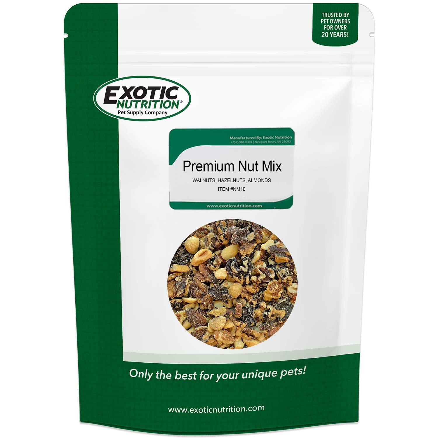 Exotic Nutrition Premium Nut Mix: unroasted nuts for enrichment and nibbling