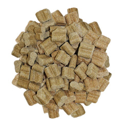 Closeup of dense Exotic Nutrition Rodent Blocks for dental exercise.