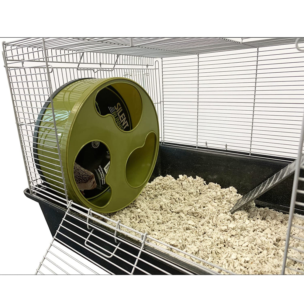 Exotic Nutrition Silent Runner stand attachment showing a stable perch and setup.