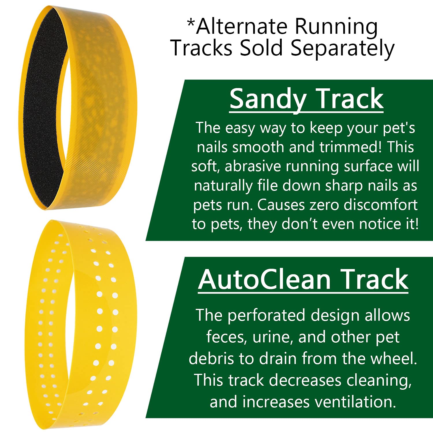 Exotic Nutrition Silent Runner Wheel 9in yellow disassembled for deep cleaning.