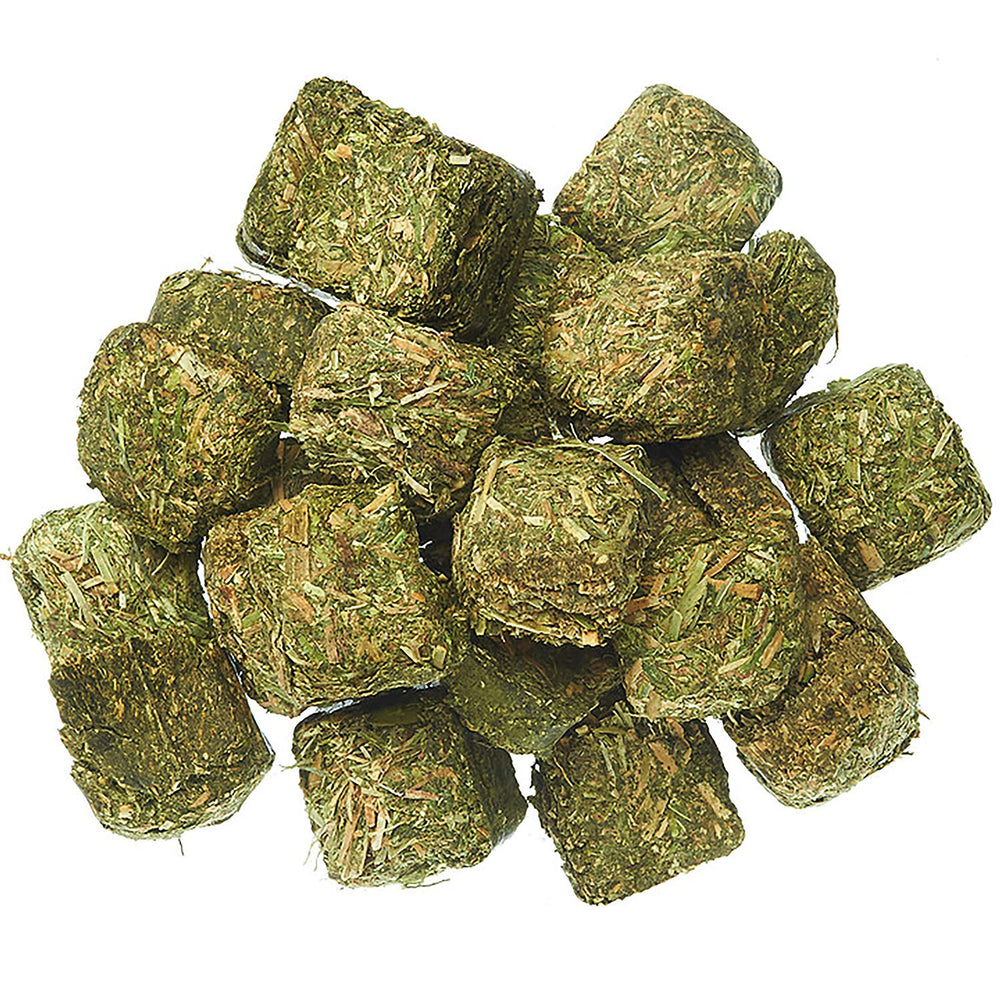 Exotic Nutrition Timothy Hay Cubes dental wear to support teeth