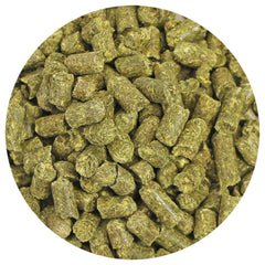 Exotic Nutrition Timothy Pellets serving bowl; convenient daily feeding for small herbivores.