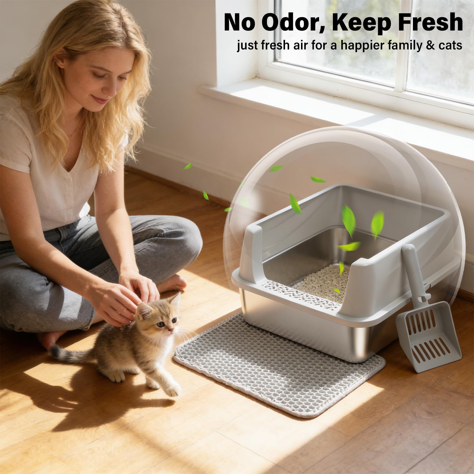 Exovyn secure lid and non-slip edges prevent spills.