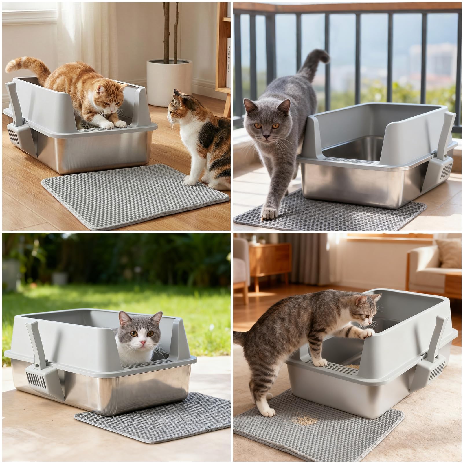Exovyn open design works as a versatile litter solution.