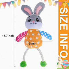 EXPAWLORER bright Easter colors bunny design for festive dog play