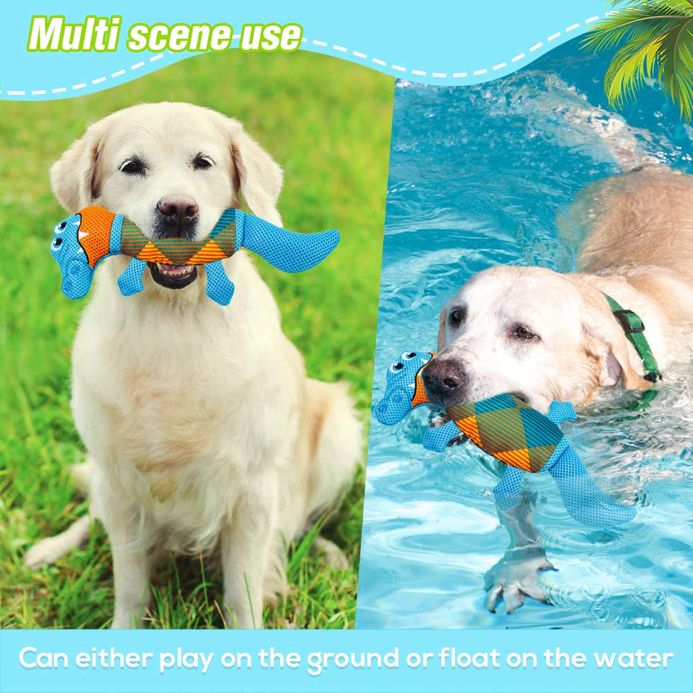 EXPAWLORER durable oxford fabric toy withstands chewing and rough water play