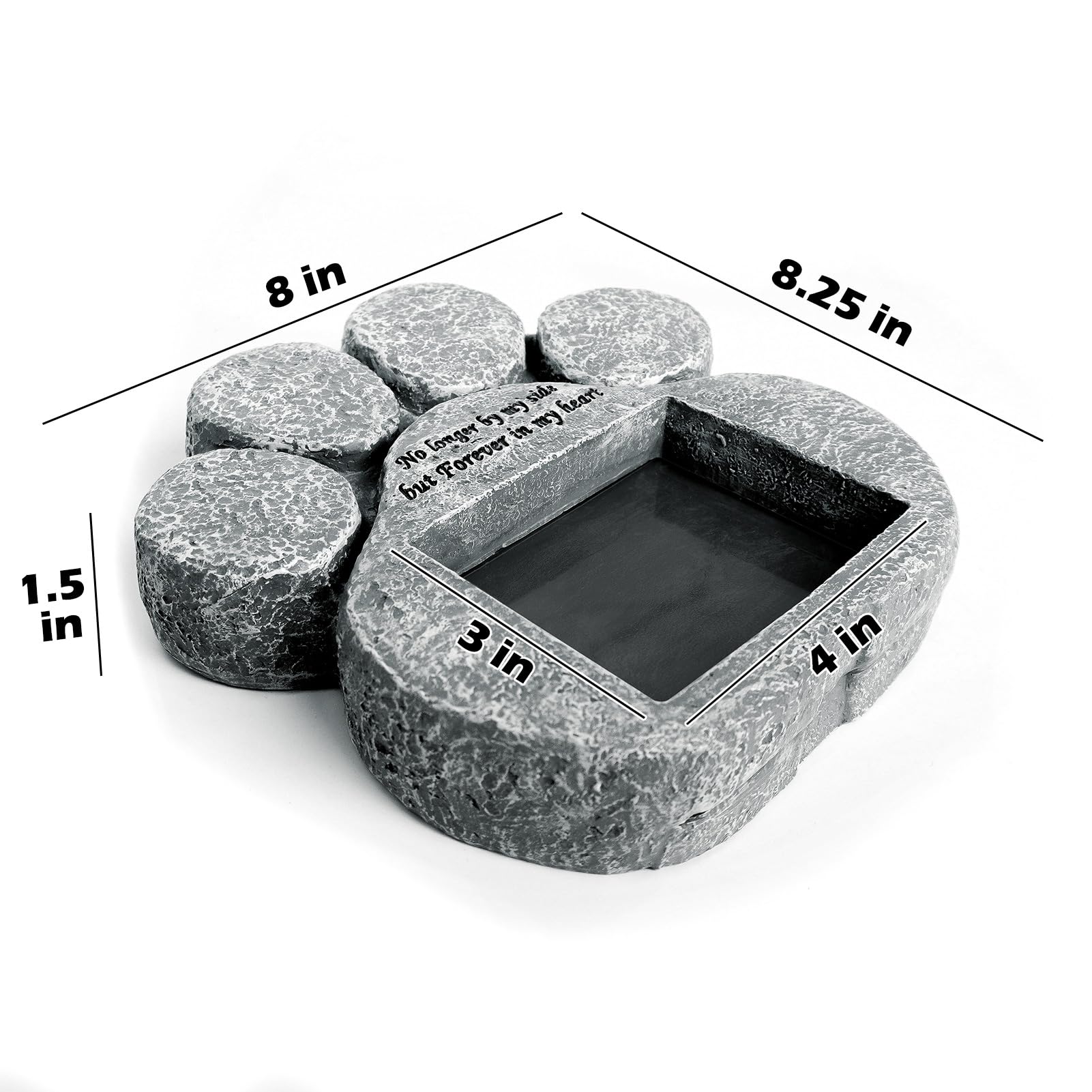EXPAWLORER Pawprint Memorial with 8.25 by 8 inch display