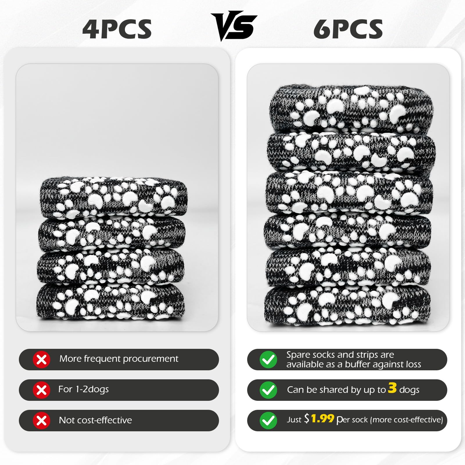 EXPAWLORER dual-sided grip with 21 paw grips for stability on slick floors.