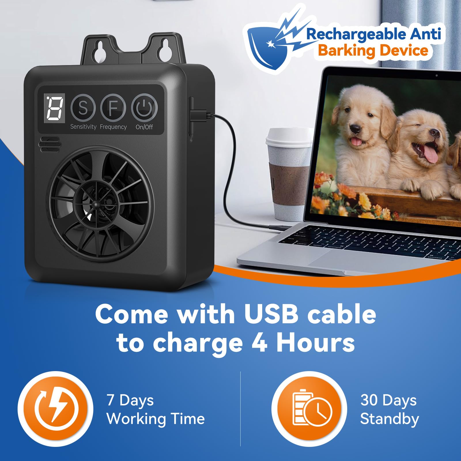EXPBSYOU USB charging port allows quick recharge for extended use