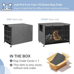 Explore Land 36-inch universal dog crate cover provides shade and wind protection.