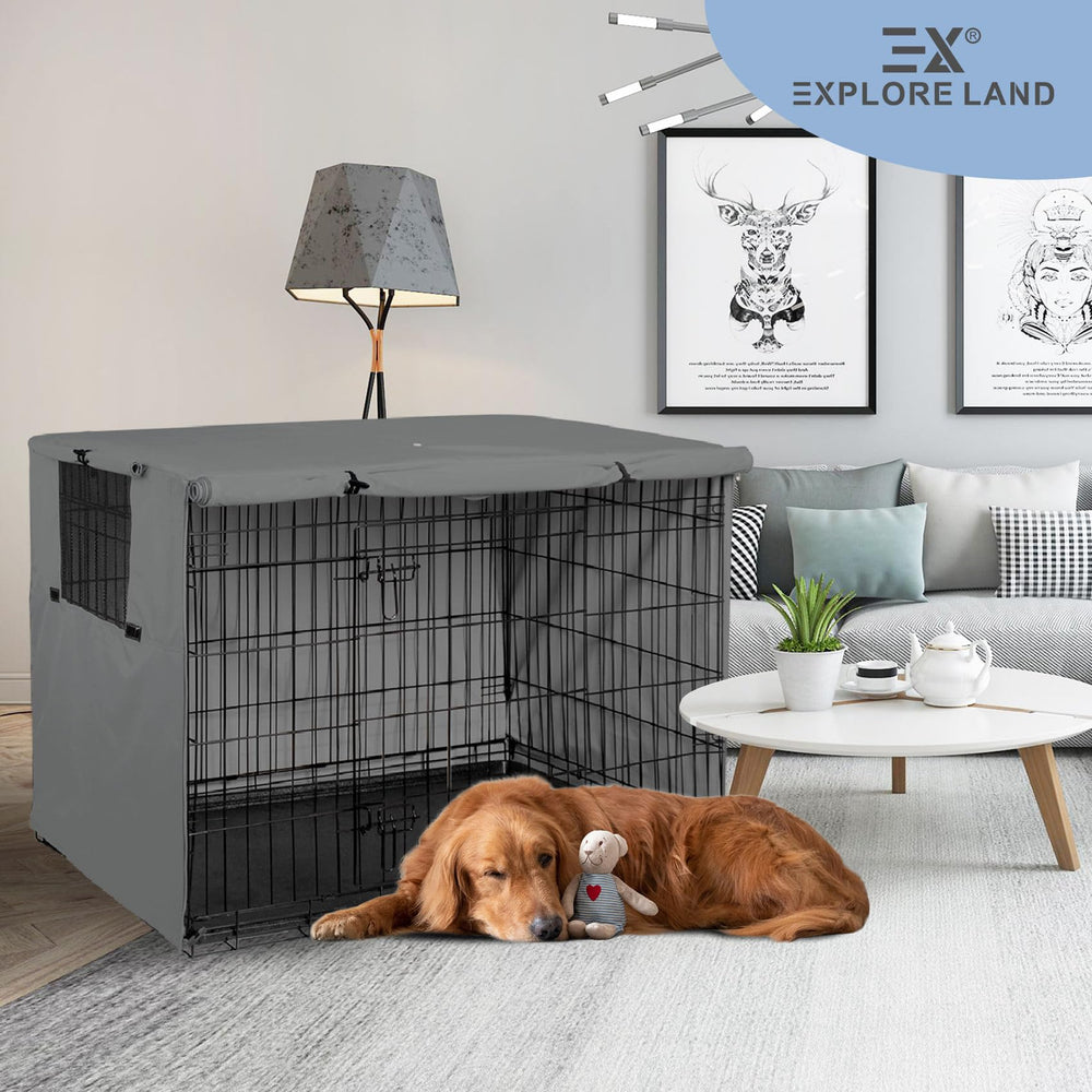 Explore Land bottom clips secure the cover to the crate during travel