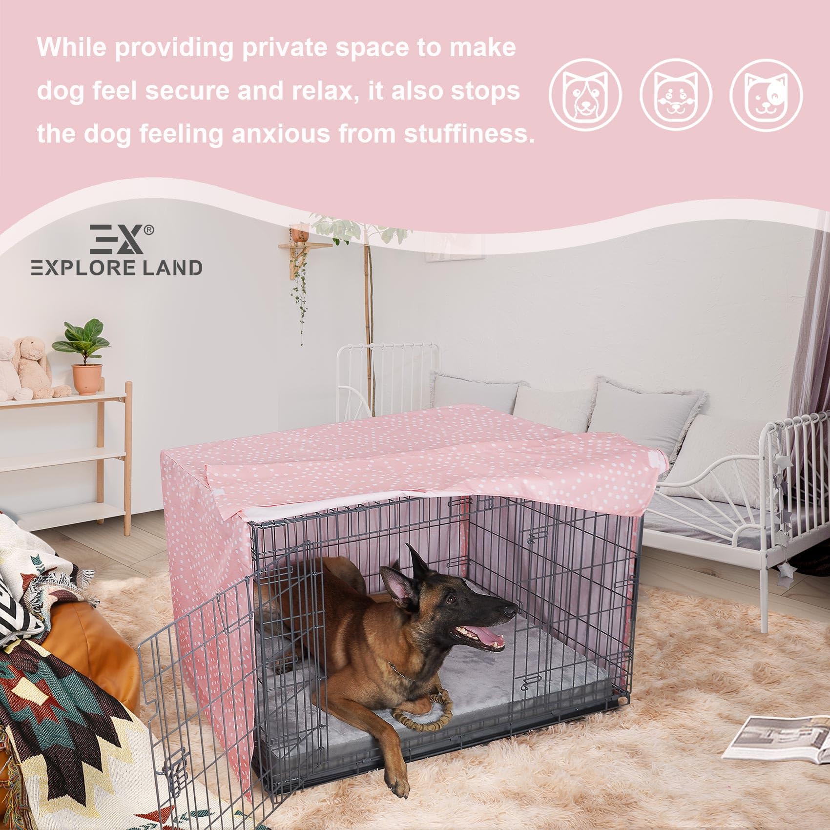 Explore Land PU-coated polyester blocks sun and drafts for comfort.
