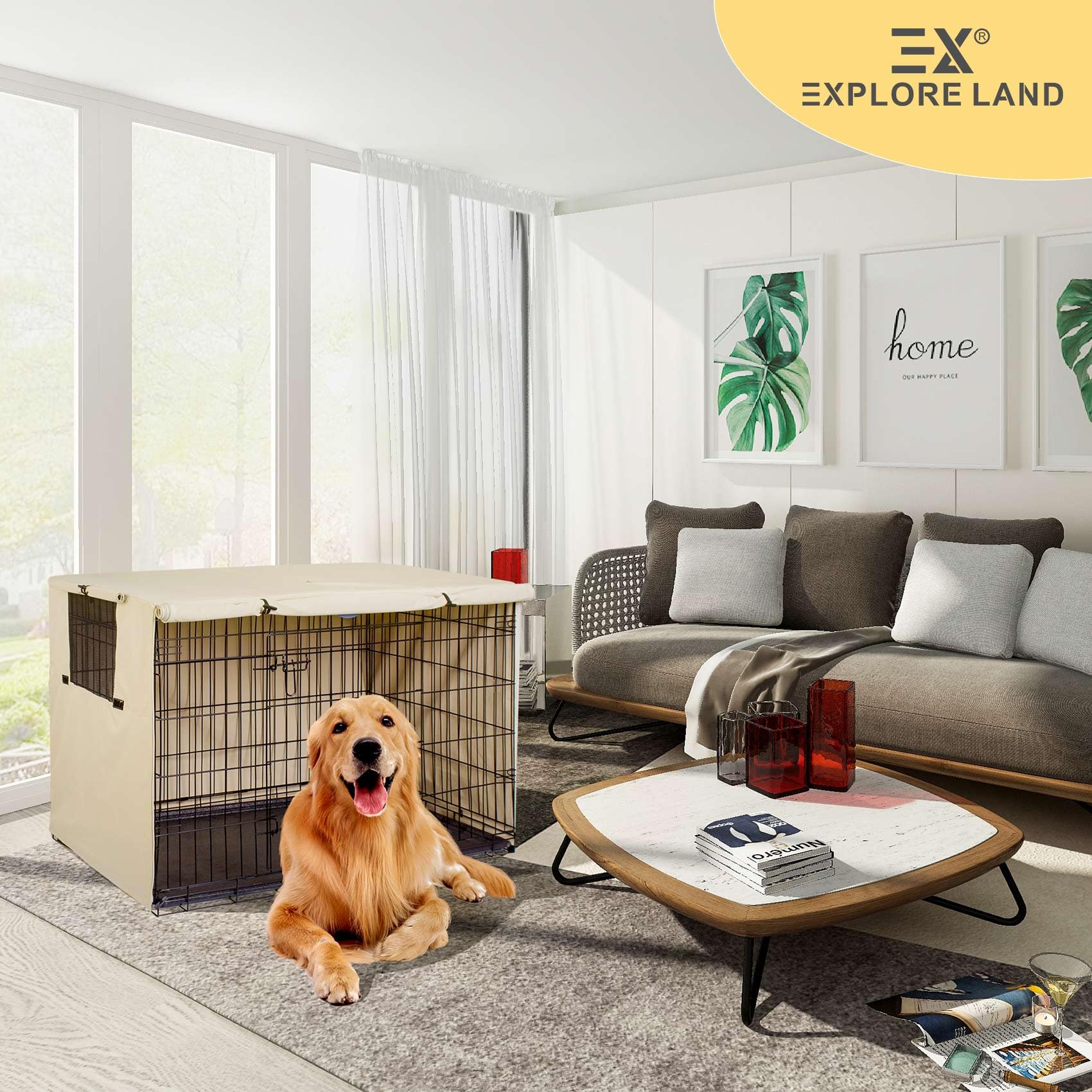 Explore Land top-zip design with removable handle for easy removal.