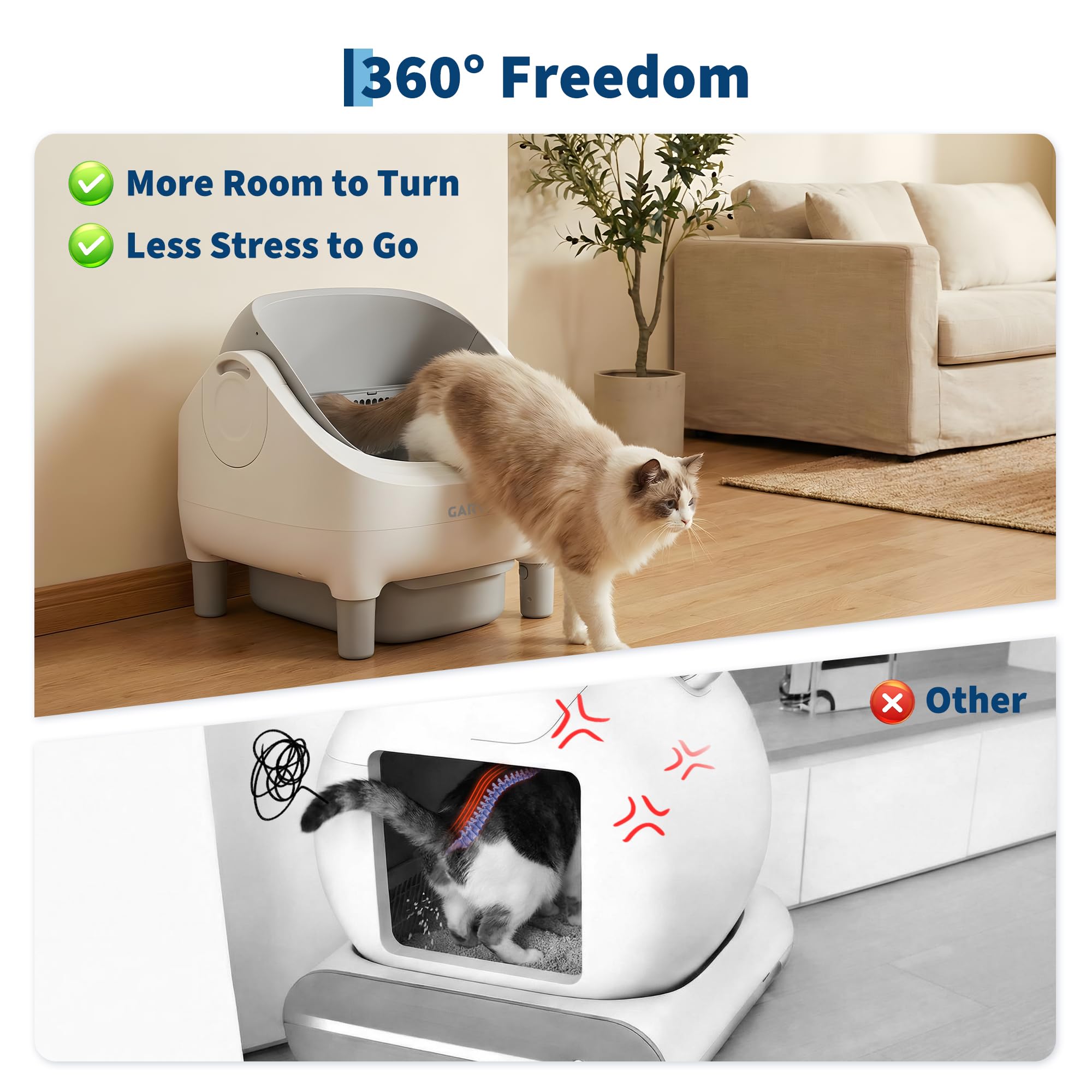 ExploreHorizon health and usage tracking helps monitor your cat's routines.