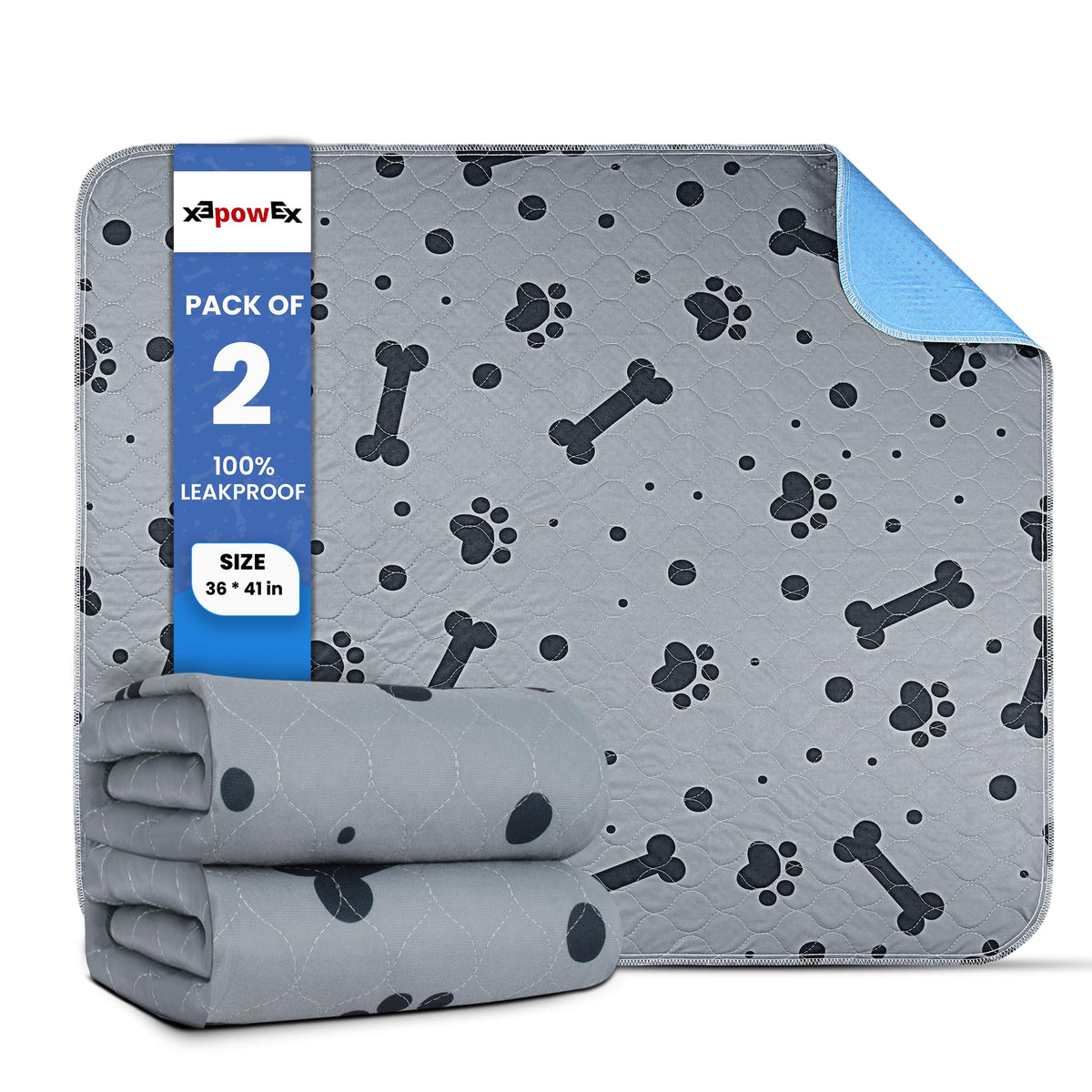 EXPOWEX washable puppy pad 36x41 keeps floors protected during daily training.