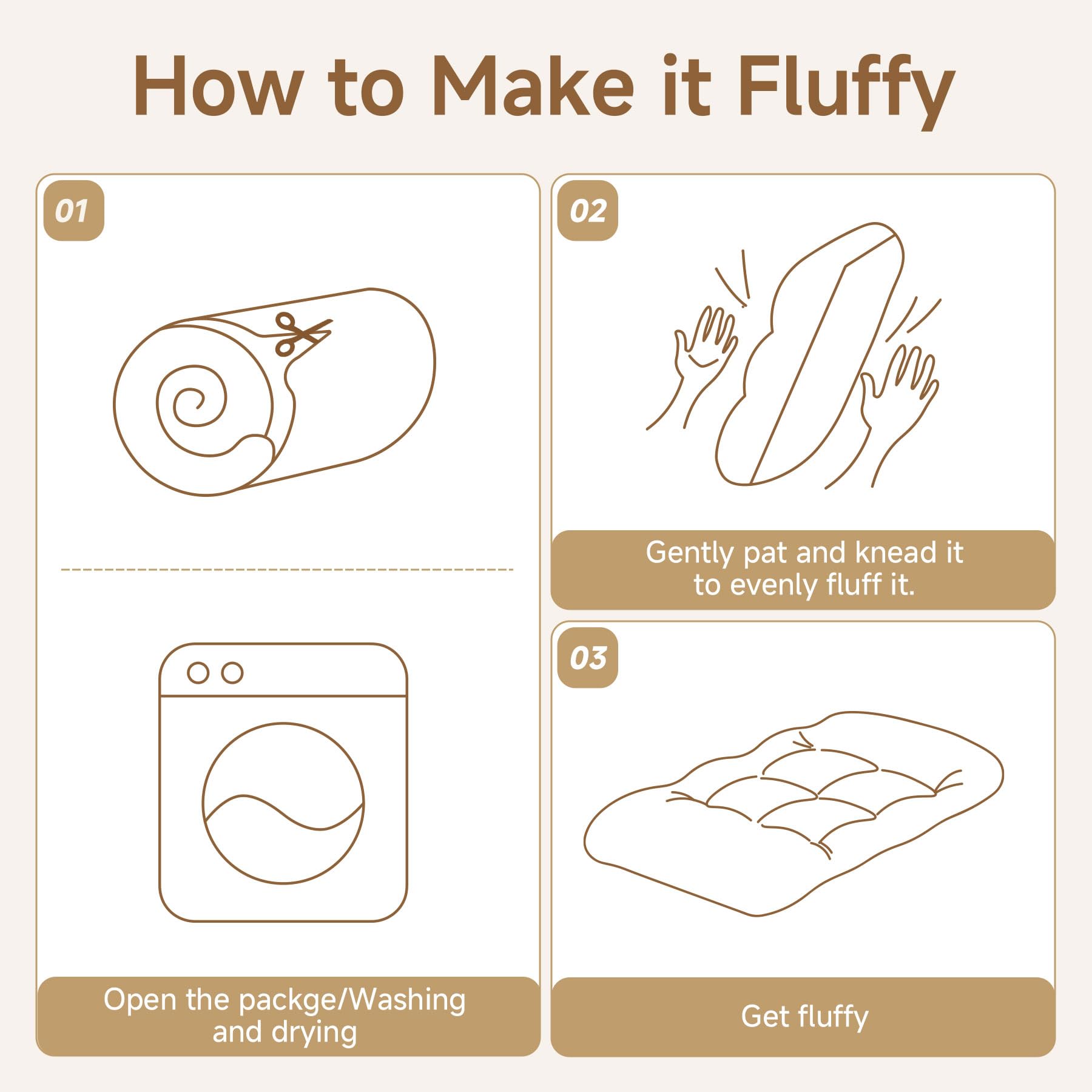 Exsnugy machine-washable crate pad stays fluffy after washes.
