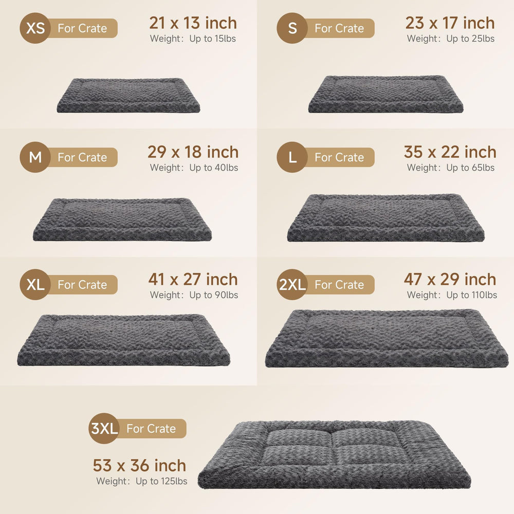 Exsnugy dog bed mat shown in crate setup for easy use.