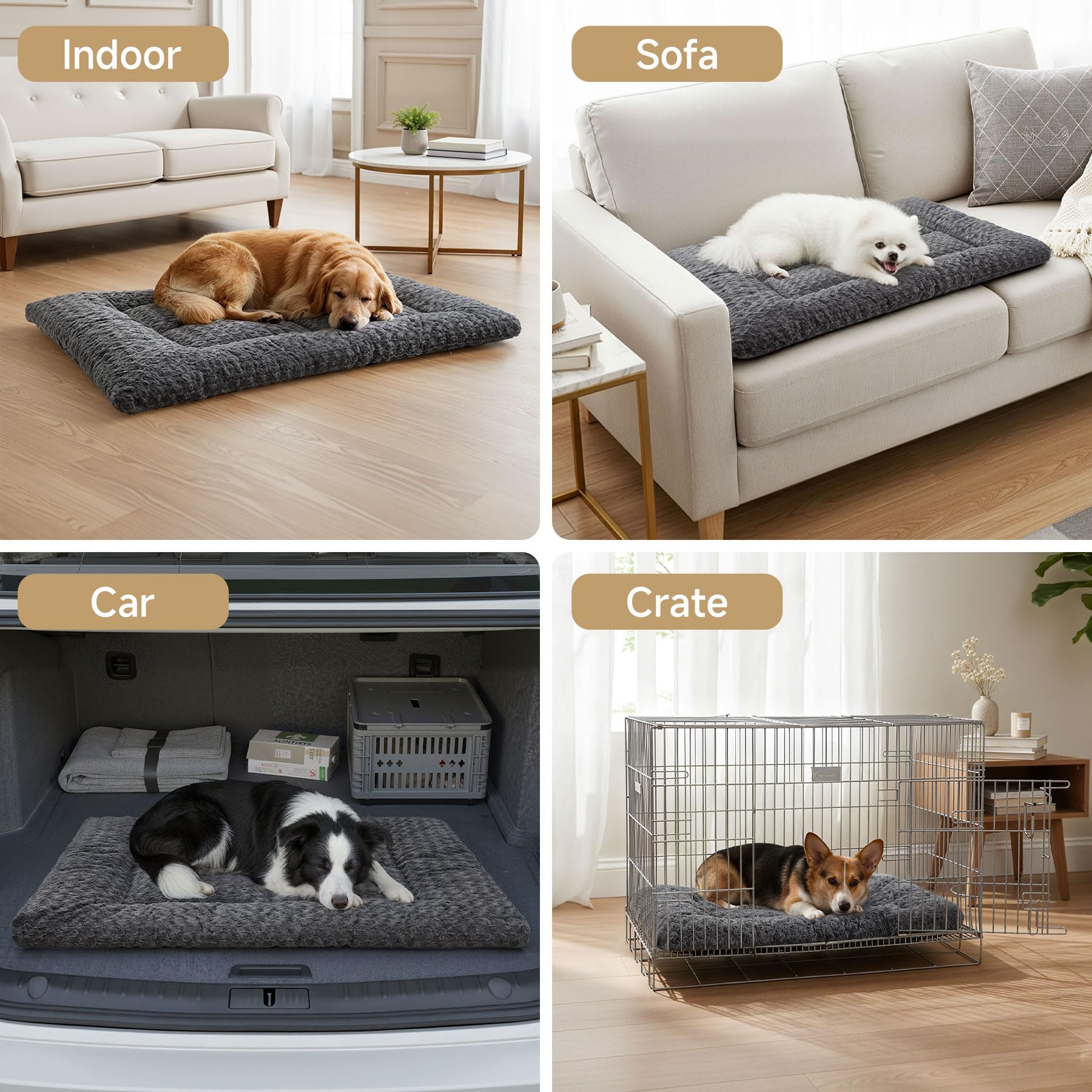 Exsnugy plush 300gsm interior provides a cozy nap space.