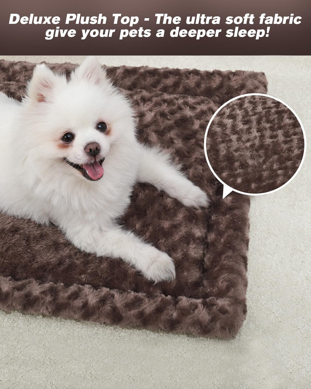 Exsnugy bed mat's reversible bottom enhances durability against daily wear.